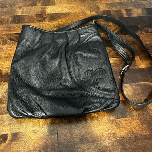Tory Burch Black Leather Shoulder Bag